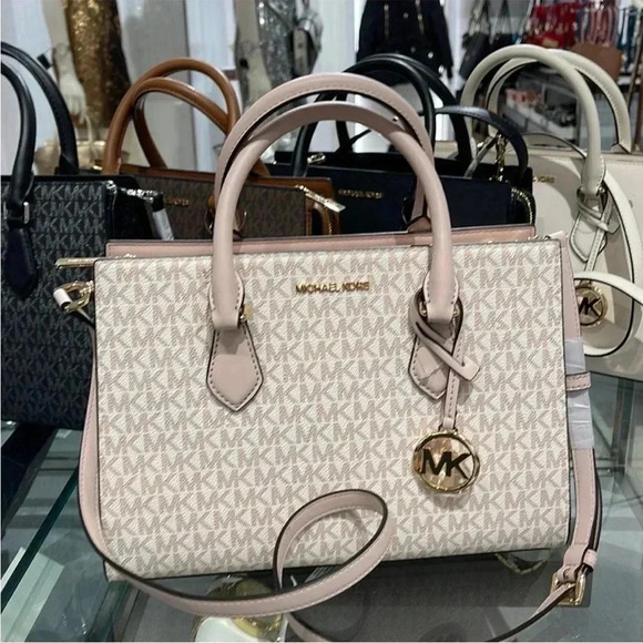 Michael Kors Sheila Medium Center Zip Satchel Bag - Picture 16 of 16